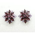 thumbnail image 5 of Faship Stunning Purple Crystal Clip On Style Earrings, 5 of 6