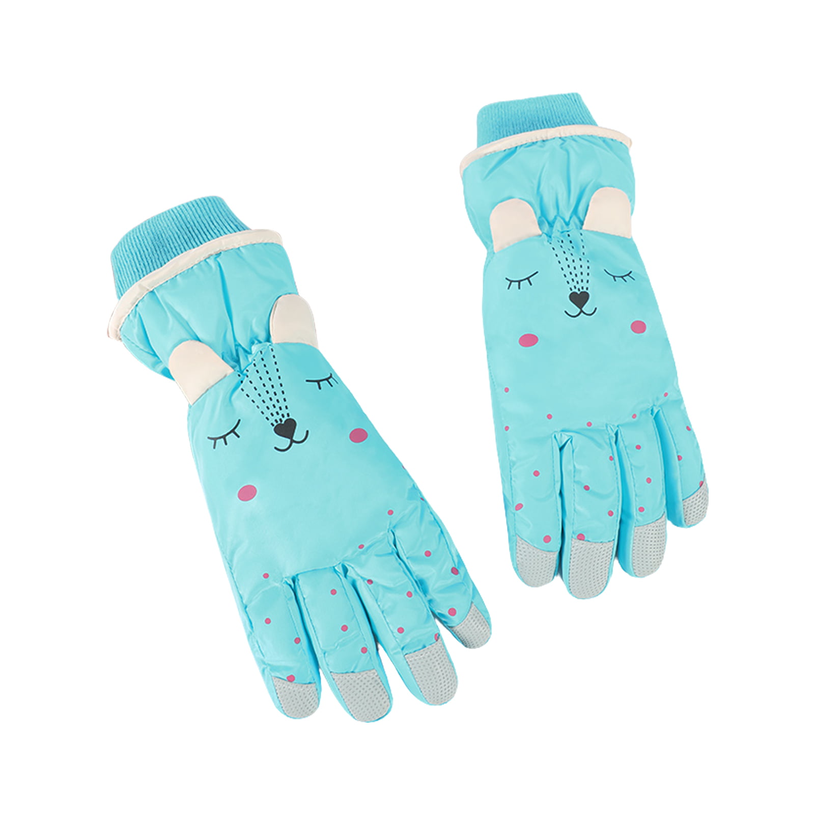 Details about   Thermal Gloves Ski Kids Waterproof Warm Winter Fleece Skiing Mittens Snowboard 