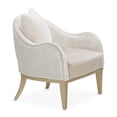 thumbnail image 4 of Michael Amini Yvette Accent Chair in Porcini Velvet and Champagne Wood Frame, 4 of 14