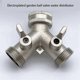 thumbnail image 4 of 3/4 2 Way Heavy Duty Garden Hose Splitter Y Splitter Grip Shut Off Valves for Water Tap, Outlet, Spi, 4 of 5