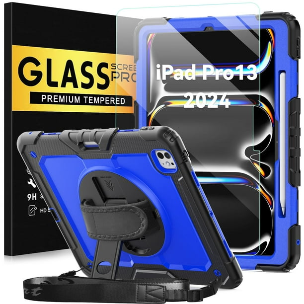 Funda protectora BLOSOMEET para iPad Pro 13" 2024 con cristal