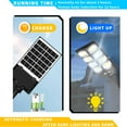 thumbnail image 2 of Injueey Luz de pared Sensor de movimiento recargable Inducción del cuerpo Lámpara solar automática Impermeable Iluminación de control remoto Iluminación y accesorios Tipo 1 12 Lámpara Metal Injueey HA073713-11, 2 of 6