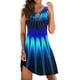 thumbnail image 1 of WILLBEST Vestidos Casuales para Mujer Vestido Suelto de Verano para Mujer, sin Mangas, Estampado Floral, Cuello En V, Ahuecado, Informal, para Playa, Minivestido XXXGrande, 1 of 3