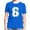 Blue, variant on Boys T Shirts 6th Birthday Shirt, Boys Number Six Print Graphic Tee, Short Sleeve Casual T-Shirt, Youth School and Play Apparel for 6 Year Old