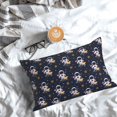 thumbnail image 3 of Salouo Astronaut Surfing Pattern Pillow Cases,1PC Pillow Covers with Envelope Closure Decorative Pillow Case for Bed Couch,Pillows Not Included-16"x24", 3 of 6