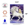 thumbnail image 2 of Toland Home Garden Legendary Friends Fantasy Unicorn Flag Double Sided 12x18 Inch, 2 of 5