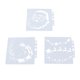 thumbnail image 5 of 1、[Hecho de PET] Las plantillas están hechas de PET y se han sometido a un proceso de pulido para garantizar que los bordes internos y externos no sean agudos, lo que brinda seguridad para usted, 5 of 10