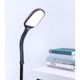 thumbnail image 3 of Brightech Litespan - Bright LED Floor Lamp for Crafts and Reading, Estheticians' Light for Lash Extensions, Adjustable Gooseneck Standing Lamp for Living Room, Bedroom and Office - Natural Wood, 3 of 7