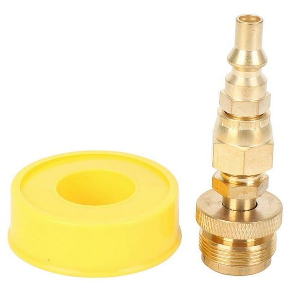 1LB Propane Regulator Adapter, 1in -20 to 3/8in Male &1/4in Plug