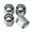 Silver, variant on RXIRUCGD Car Tire Valve Caps Wheel Stem Covers, Colorful Modified Tire Cap Wheel Decoration Gas Cap Tire Cap Universal