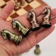 thumbnail image 3 of 2026 Zinc Alloy Chess Retro Board Set for Adults Chess, Folding Portable Chess Game for Tournament Begin, 3 of 5