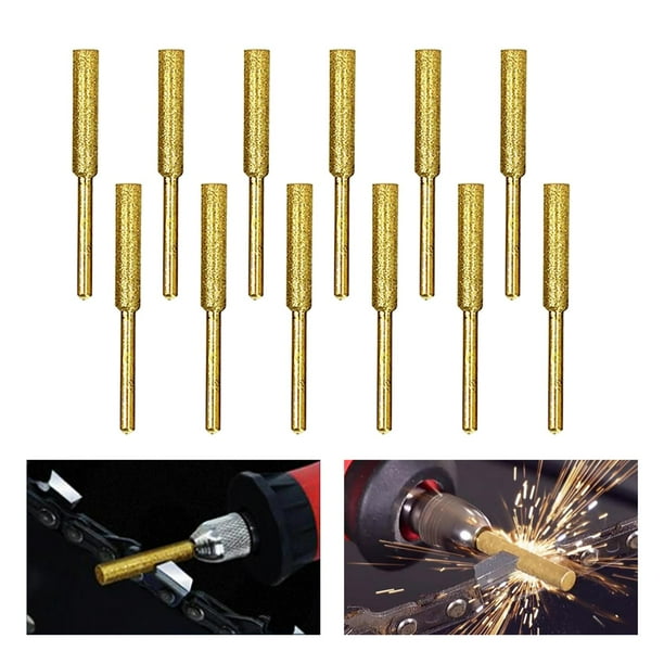 12 brocas de diamante Macarena Molienda de motosierra 4mm