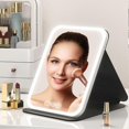 thumbnail image 2 of Dressing Table Mirror with Led Light Rechargeable Lighteds Makeup Mirror for Bathroom Bedroom, 2 of 5