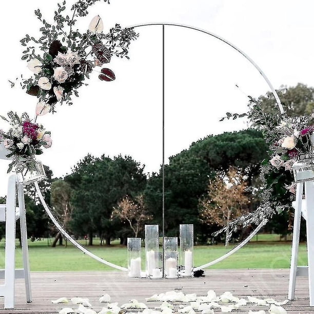 Soporte para globos de 60/80/100/150 cm, redondo, grande, con forma de anillo, para guirnalda de globos, fondo, marco, columna, para bodas.