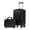 Black, variant on 14"/20" 2 pcs/set in ABS Spinner Wheel Luggage, with Combination Lock and Front Opening Design, 14" Cosmetic Case (Red)