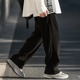 thumbnail image 1 of Pantalones casuales de pana con cintura suelta, diseño recto, ajustado, anchos, sueltos, estilo americano, pantalones sensuales para hombres, 1 of 4
