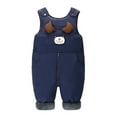 thumbnail image 2 of OSOLU Children Boys Girls Pants Cartoon Insulated Padded Overalls Warm Winter Thermal with Detachable Straps Fashion Versatile Trousers, 2 of 5