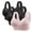 Pink, variant on Gpaecead Womens Bras Front Closure No Underwire Supportive Bras Plus Size Push Up Bras Breathable Cotton Bras 3PC M Pink