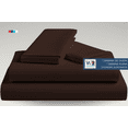 thumbnail image 3 of Sábanas Matrimoniales Lisas We2 Dream 100% Algodón Color Chocolate Trufa 4 Piezas, 3 of 10
