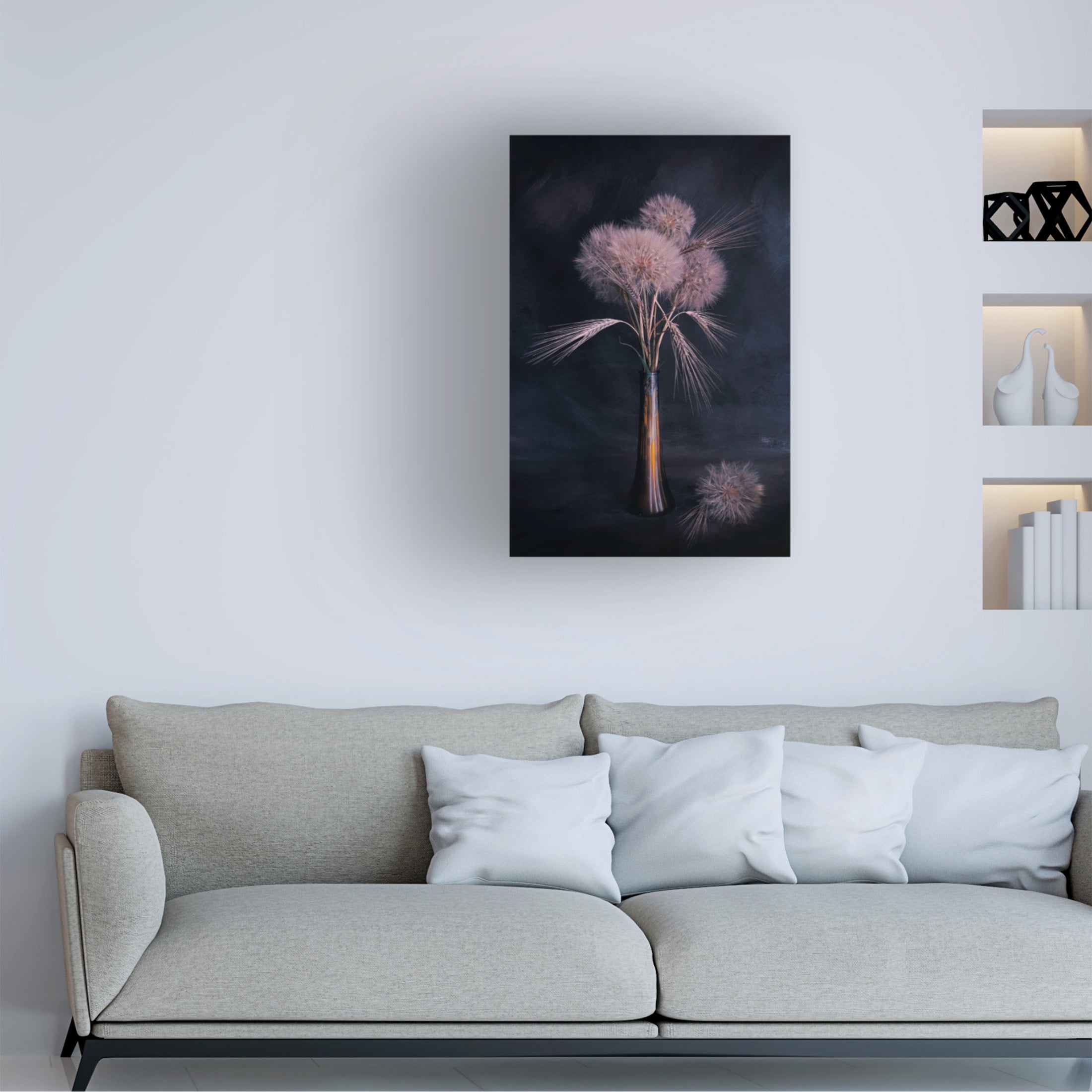 Canvas Wall Art - Cicek Kiral 'Evening Is Close' Wall Art for Living Room, Bedroom, or Office Décor by Trademark Fine Art - 16 x 24 Inches
