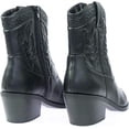 thumbnail image 4 of Picotee Soda Women Cowgirl Cowboy Western Stitched Ankle Boots Pointy Toe (Black Pu, 5.5), 4 of 5