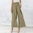 thumbnail image 2 of fvwitlyh Pants for Women Dress Pants for Women Business Casual Petite Ladies Lotu Leaf High Waist Ice Silk Comfortable Pants for Women Casual Cargo Pants Women, 2 of 5