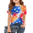 thumbnail image 2 of CCRFTGI 250th Anniversary Usa Shirt for Kids Boys Girls Size 7 Patriotic Casual 4th Of July American Flag Stars Outfits Red White and Blue Summer Tops 1776 Tee Tops Red 5-6 Years, 2 of 6
