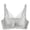 Gray, variant on Fesfesfes Bras for Women Breathable Lace Splicing Bras No Underwire Lightweight Underwear Bra Gather Push Up Everyday Bras