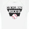 thumbnail image 4 of Inktastic Cleveland Rocks with Baseball Boys or Girls Baby Bodysuit, 4 of 5