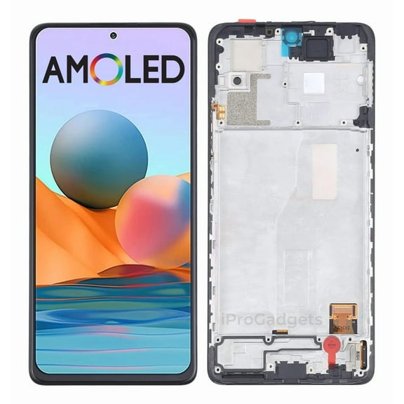 Amoled Screen with Frame for Redmi Note 10 Pro 4g M2101k6g