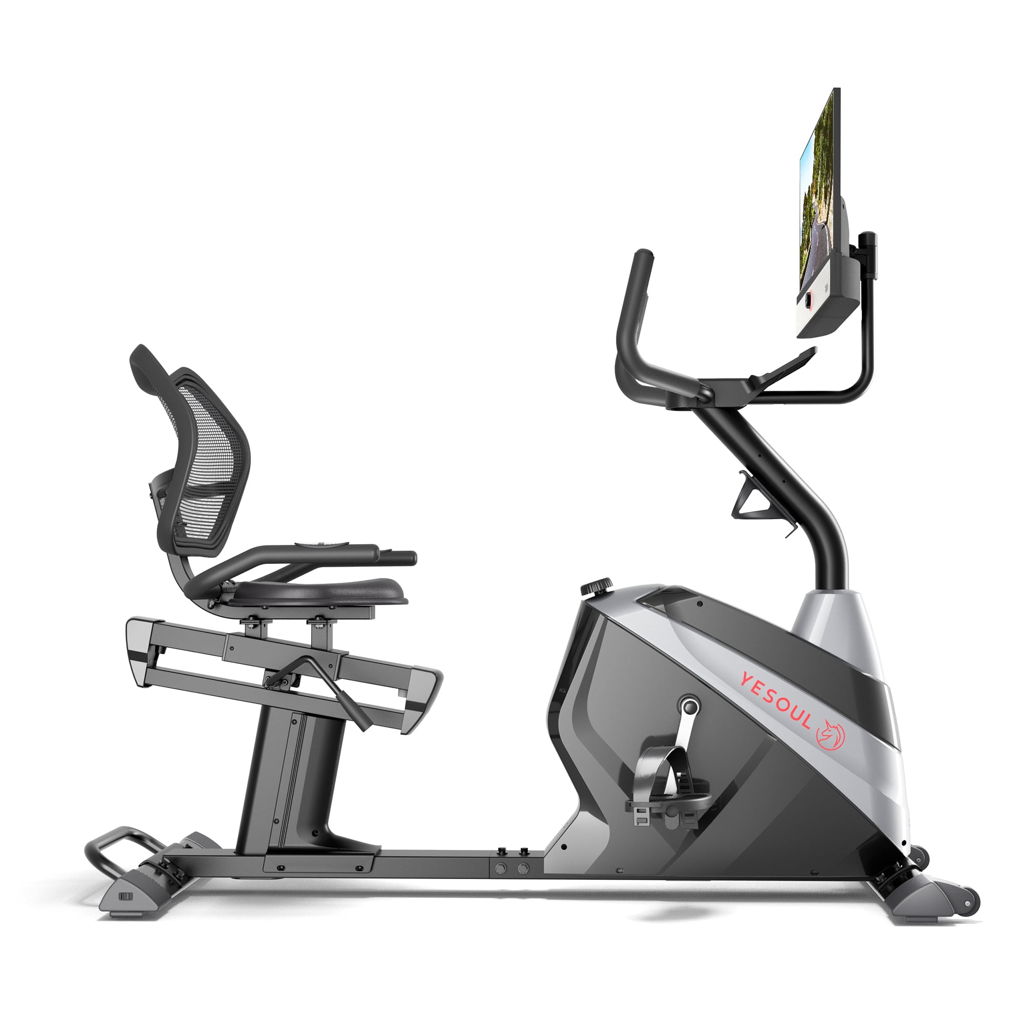 Yesoul Recumbment Bike J1M Plus(Bike witth Screen) exercise stationary bicycles workout bicycles for home gym leg exerciser while sit indoor cycle exercise bicycles