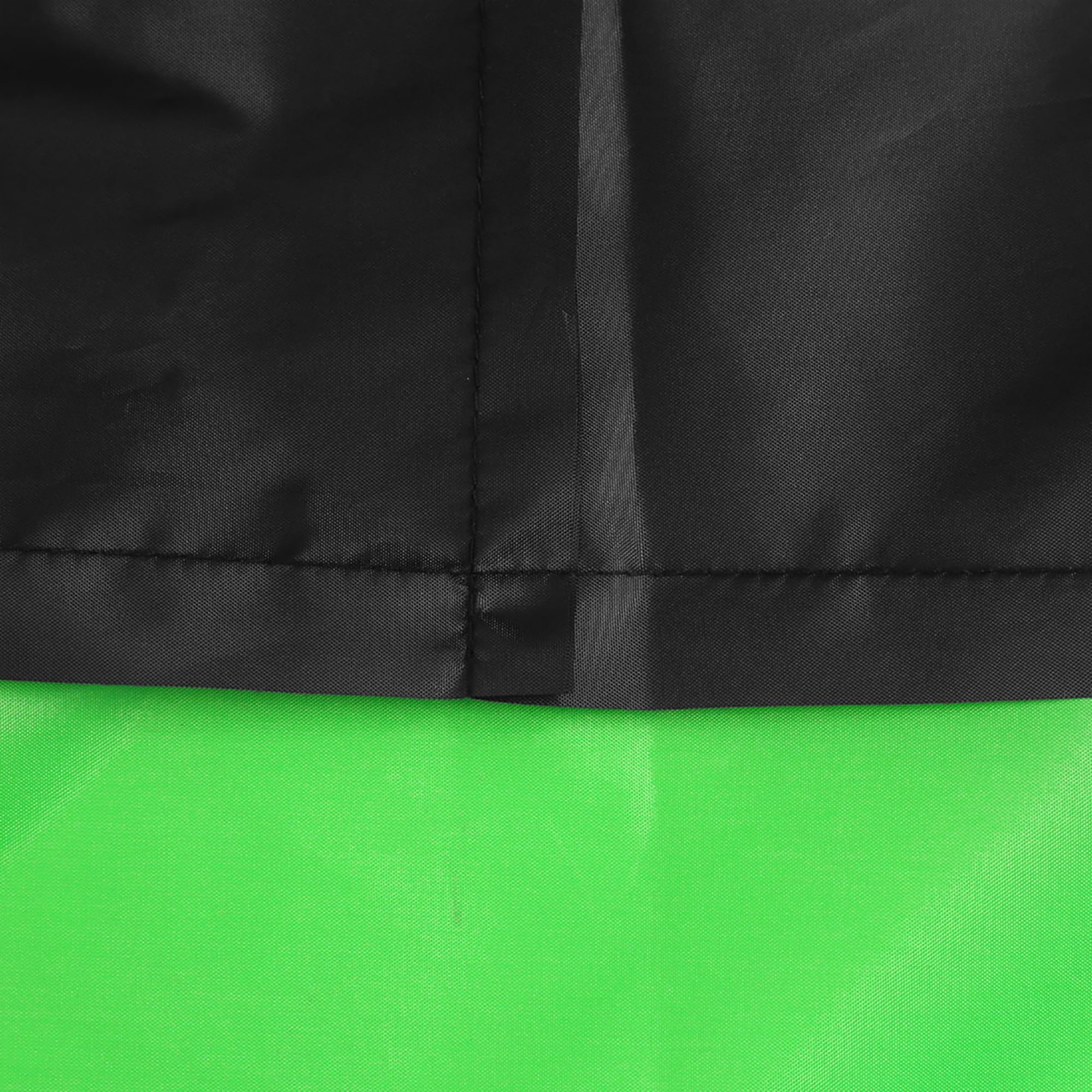 Unique Bargains 180T Motorcycle Cover Scooter Rain Dust UV Protector Black+Green L