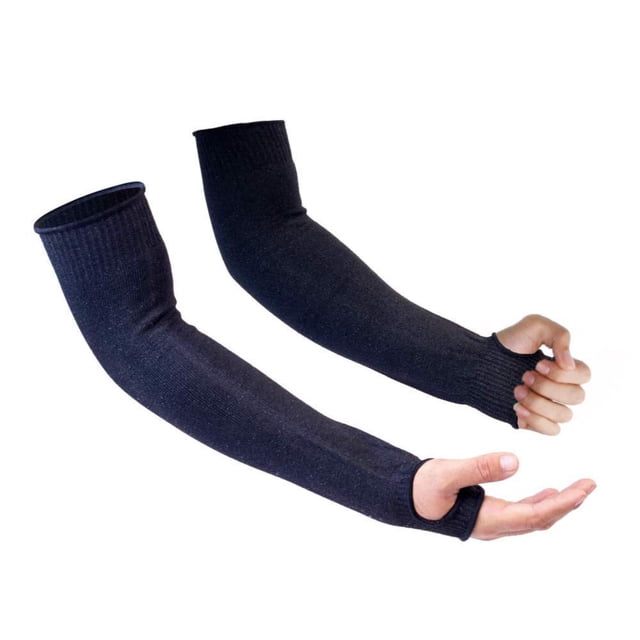 Manguitos protectores para brazos CAWANFLY Level 5, resistentes a cortes, negros