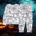 thumbnail image 2 of LIIPEE Halloween Graphic Pajamas For Boys Long Sleeve Tees And Pants Pajama Set 2 Piece Kids Autumn Comfortable Cute Everyday Sleepwear,7-8 Years, 2 of 4