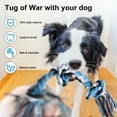 thumbnail image 5 of TiokMc Tough Dog Chew Toy with 5 Knots, Indestructible Cotton Rope, Tug of War Toy for Large/Medium Dogs, Durable Teeth Cleaning Toy, 3FT, 5 of 8