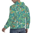 thumbnail image 6 of Rateoe Mushrooms and Flowers Pattern Mens Hoodie, Pullover Hooded Sweatshirt, Kangaroo Pocket Hoodie Ideal for Daily Wear, Travel and Home-XX-Large, 6 of 7
