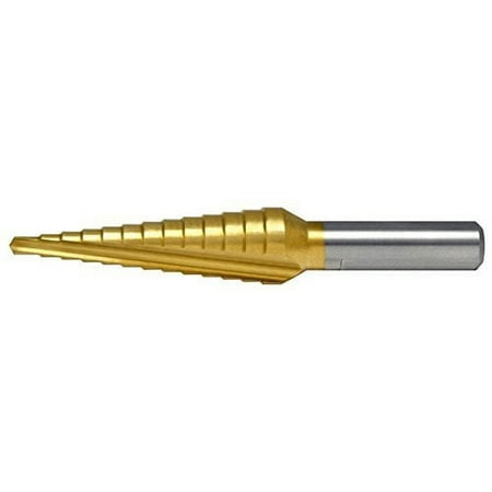 

Alfa Tools MB52501TN TiN Coated Style A High-Speed Steel Probit Cone Drill and 2 Flutes