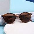 thumbnail image 4 of Lunettes de Soleil Rondes Polarisées Rétro Hommes Femmes Cadre Léopard Classique Lunettes de Soleil Mode Conduite Noire Lunettes de Protection UV400 C6, 4 of 6