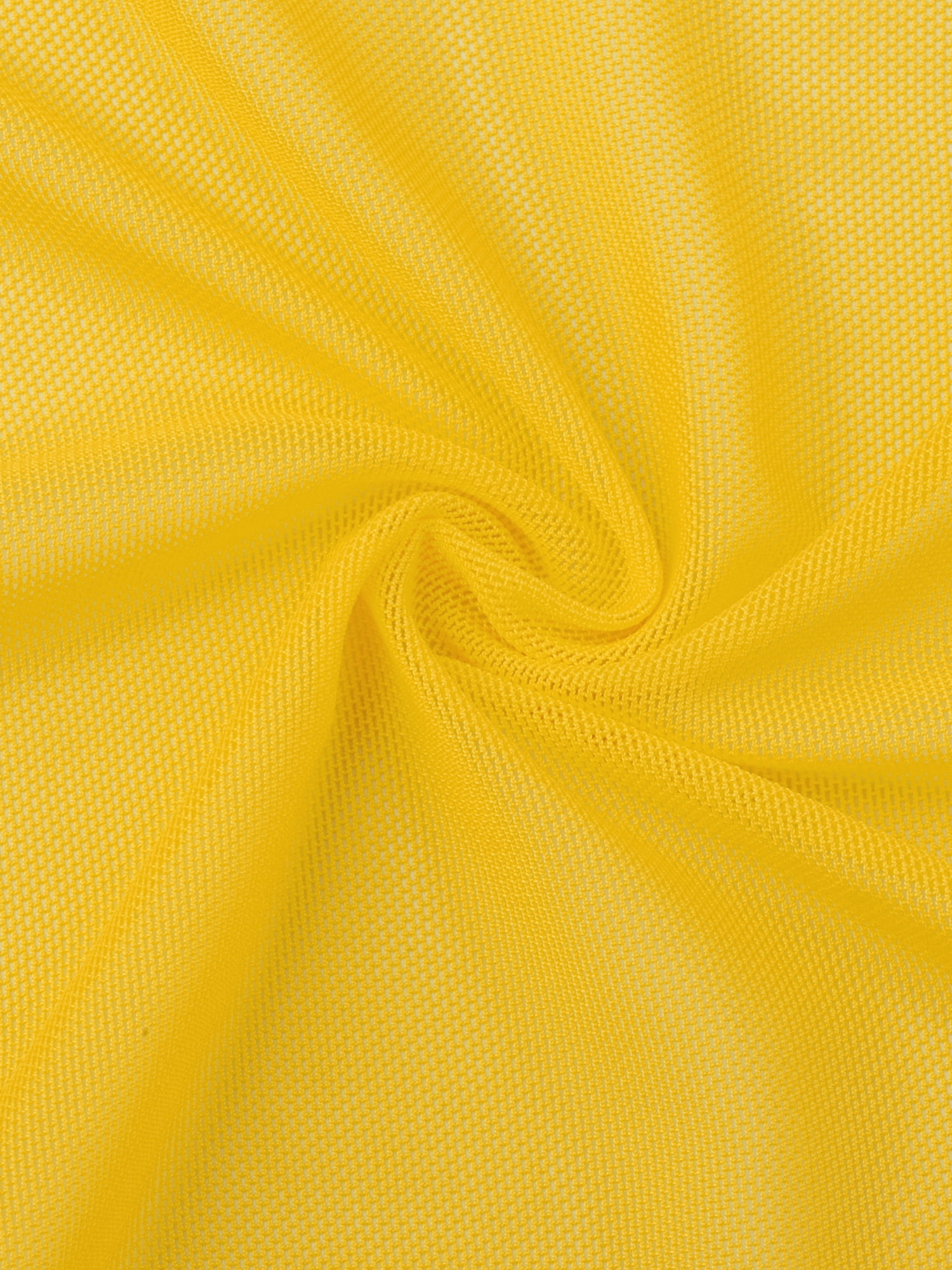DARING DIVA Semi Sheer Elegant 3/4 Sleeves Blouse S Yellow