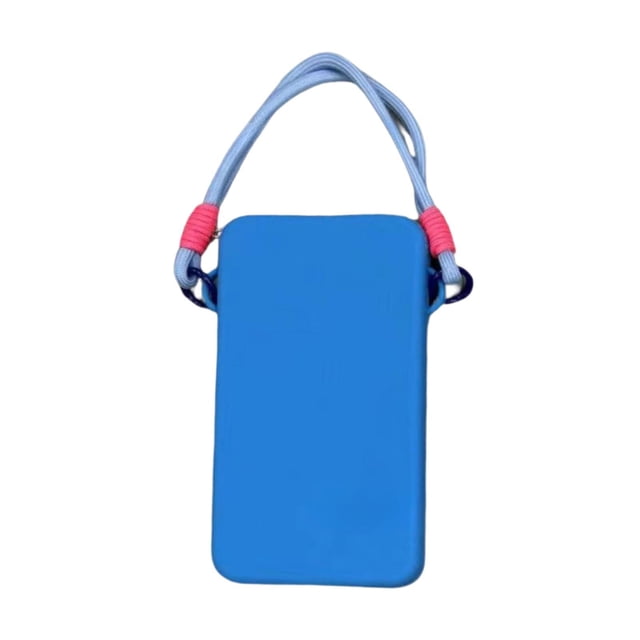 Soporte para teléfono de silicona Strade Fareast Limited con bolsa colgante azul