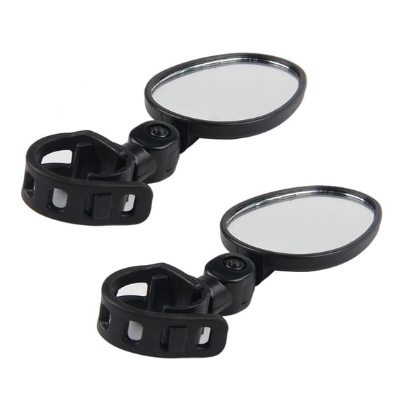 SOPOTUTU 1Pair Sturdy Black Motorbike Mirror with Acrylic Material and Adjustable Rotation