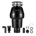 thumbnail image 1 of VEVOR Garbage Disposal 3/4 HP Continuous Food Waste Disposer 3260 RPM 3-Bolt Connect, 1 of 9