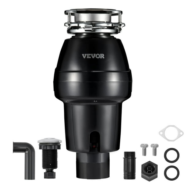 VEVOR Garbage Disposal 3/4 HP Continuous Food Waste Disposer 3260 RPM 3-Bolt Connect