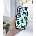 thumbnail image 5 of WIRESTER Shockproof Soft Rubber Cover Case for Samsung Galaxy S26 6.3" 2026, Black White Tuxedo Cat Playful Postures On Teal, 5 of 5