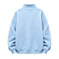 thumbnail image 5 of Abcomgle Girls Half Zip Sweatshirt 7-8 Oversized Long Sleeve Pullovers for Teen Girls Cute Fashion Fleece Pullover Sweatshirt with Pockets, 5 of 6