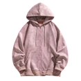 thumbnail image 5 of Yuannlog Womens Zip Up Hoodies Unisex Pullovers Casual Streetwear Zip Up Jackets Lightweight Autumn Spring Baggy Coats Outerwear, 5 of 5