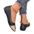 thumbnail image 5 of Willtoo Women Square Cap Toe Comfortable Slip on Ballet Flats Classy Low Heel Pumps Daily Commuting Casual Dress Shoes, 5 of 6