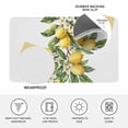 thumbnail image 4 of Yellow Lemon Doormat Outdoor Entrance 18"x30", Simple Spring Botanical Fruit Leaves Flower Absorb Moisture Dirt Door Mats, Non-Slip Rubber Backing Floor Mats Indoor, Low-Profile Front Door Rugs, 4 of 9