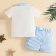 thumbnail image 7 of Trikvn Toddler Girl Shorts Set Baby Girl Ruffle Peplum Top and High Waisted Shorts Set Cute Bow Outfit Smocked Waist Fashionable Summer Playwear Everyday Wear, 7 of 7