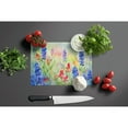 thumbnail image 3 of Texas Bluebonnets in Watercolor Glass Cutting Board Large 12 in x 15 in, 3 of 5